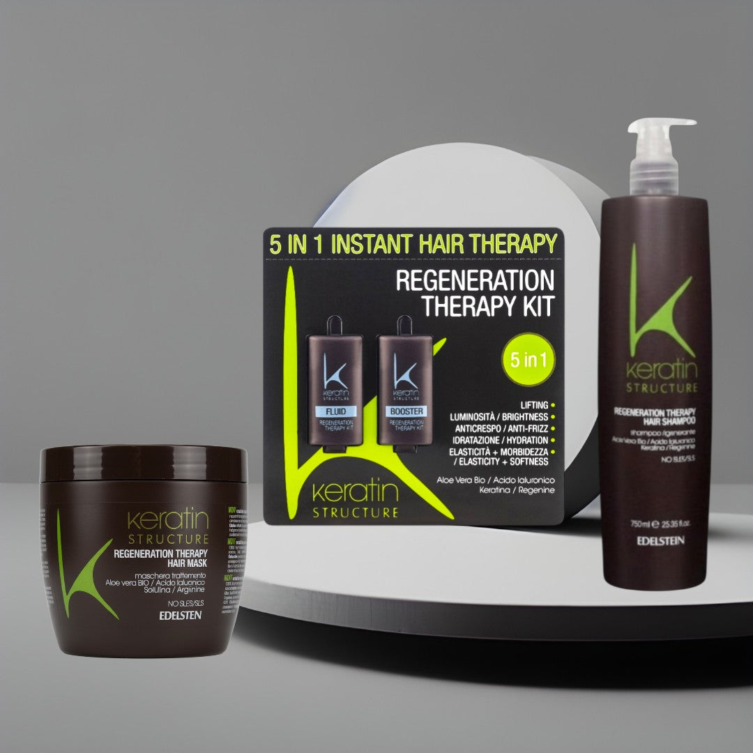 Set max complet de îngrijire a luxului pentru păr Keratin 5in1