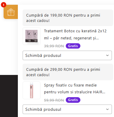 Cadouri gratuite la comenzile JohnHair pentru femei și bărbați