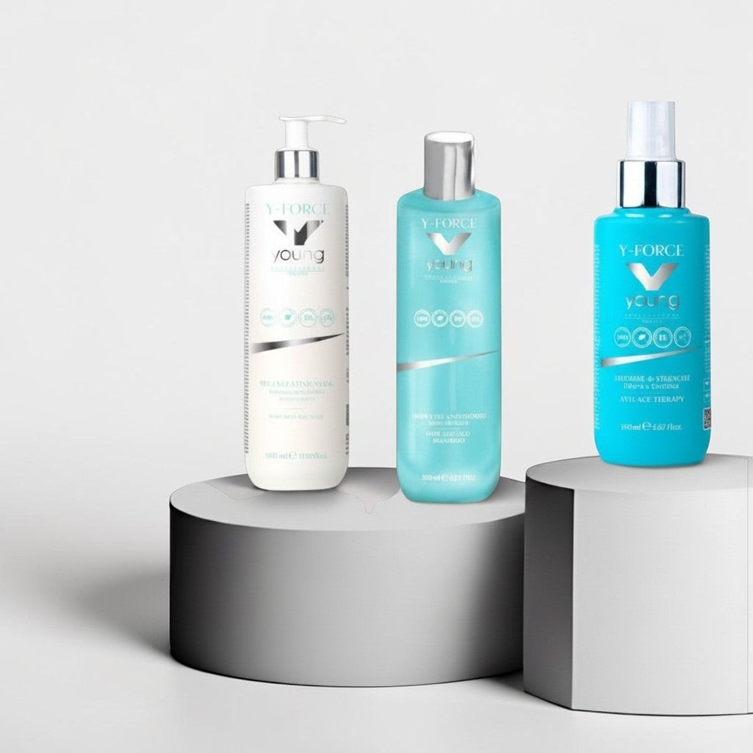 Y-Force Șampon Regenerator Anti-Age + Balsam + Spray Instant