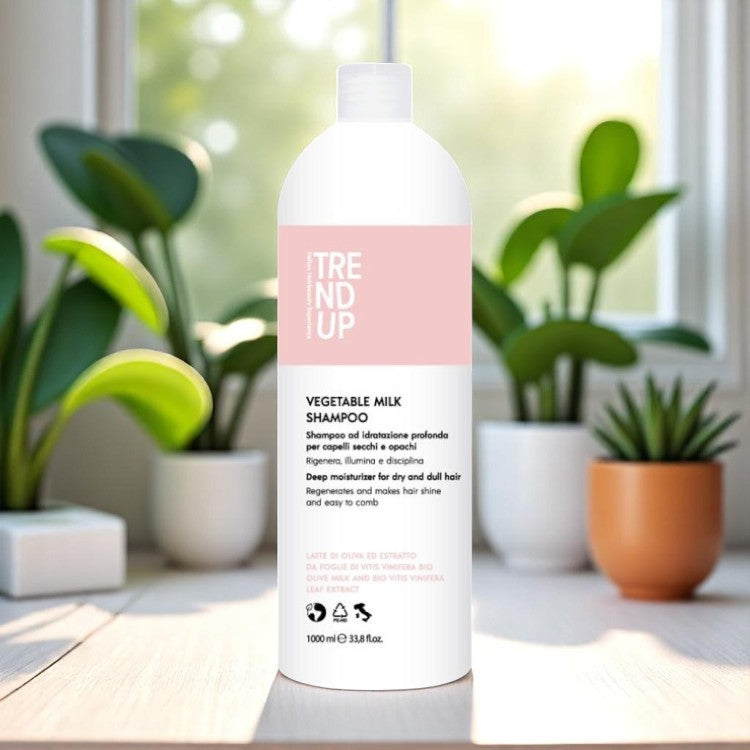 Șampon cu Lapte Vegetal 1000 ml | Hidratare Naturală și Suplețe profesional pentru păr – John Hair