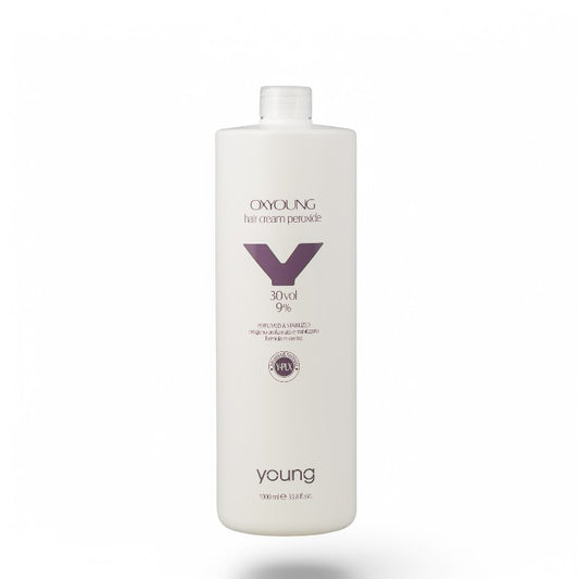 Emulsie oxidantă Young Y-Plex pentru vopsea de păr persistentă 30Vol/9% 1000ML