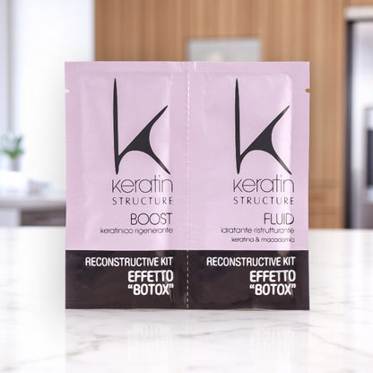 Tratament Botox cu keratină 2x12 ml – păr neted, regenerat și strălucitor