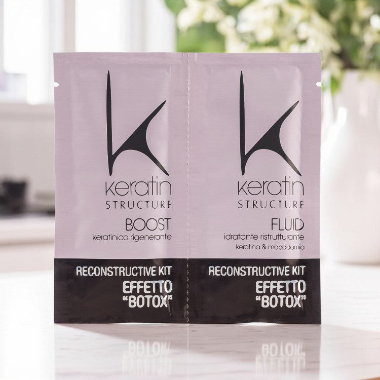 Tratament Botox cu keratină 2x12 ml – păr neted, regenerat și strălucitor
