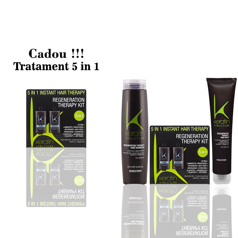 Set complet de îngrijire a luxului pentru păr Keratin 5in1