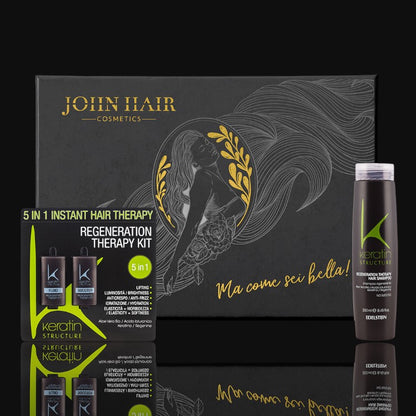 Tratament Keratin Structure Regenerant 5 in 1 în ambalaj special