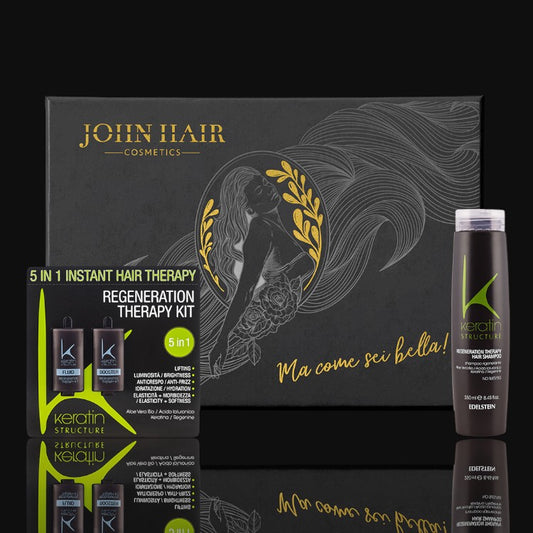 Tratament Keratin Structure Regenerant 5 in 1 în ambalaj special