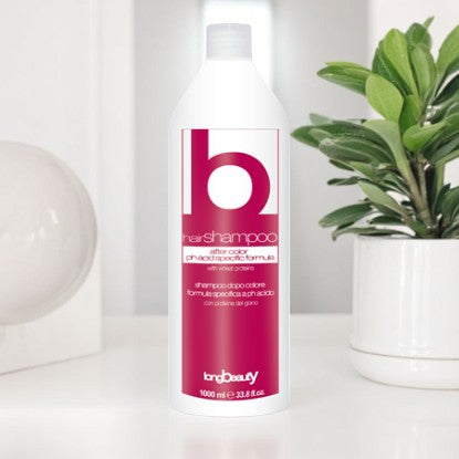 Șampon profesional după vopsire. Curăță delicat, protejează culoarea și menține intensitatea pigmentului. Ideal pentru toate tipurile de păr vopsit.