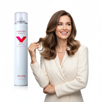 Fixativ profesional pentru styling și menținerea coafurii cu efect natural și lucios
