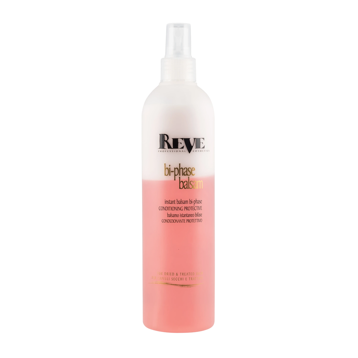 John Hair REVE kétfázisú hajbalzsam spray száraz és sérült hajra, 400 ml-es kiszerelésben.