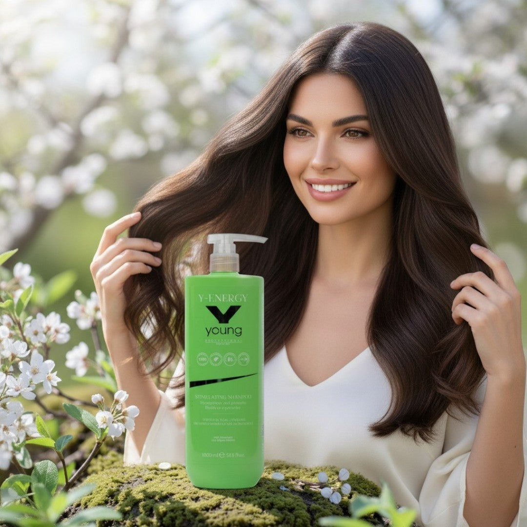 Șampon profesional Y-Energy Anticădere 1000 ml pentru fortifierea și stimularea creșterii părului