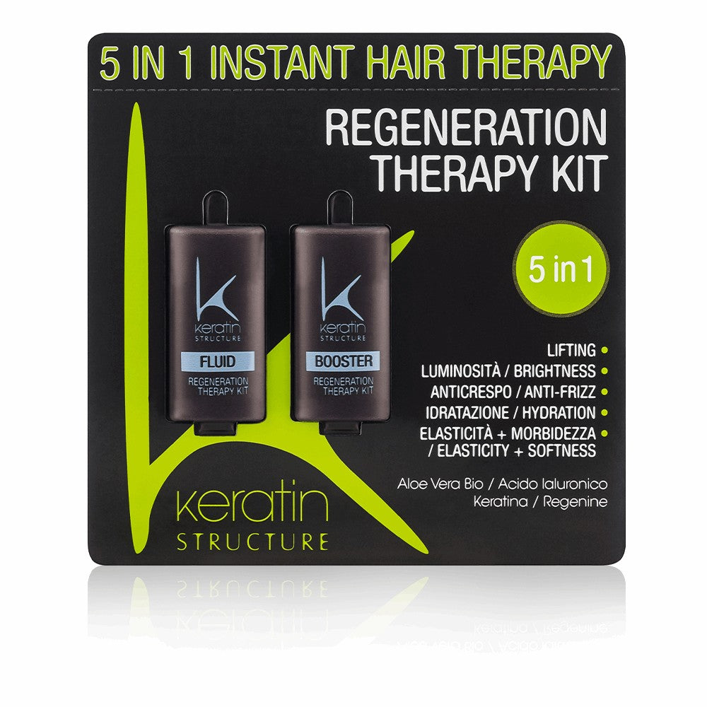 Tratament Keratin Structure Regenerant 5 in 1 în ambalaj special profesional pentru păr – John Hair