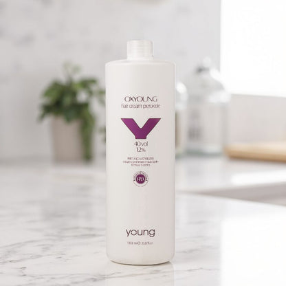 Emulsie oxidantă Young Y-Plex pentru vopsea de păr persistentă 40Vol/12% 1000ML