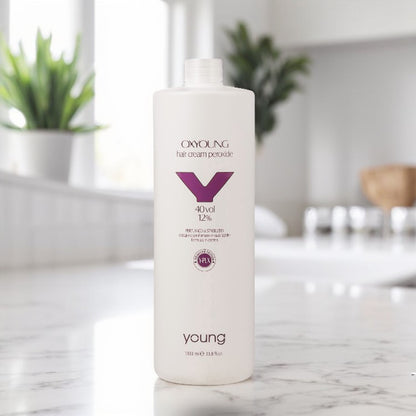 Emulsie oxidantă Young Y-Plex pentru vopsea de păr persistentă 40Vol/12% 1000ML