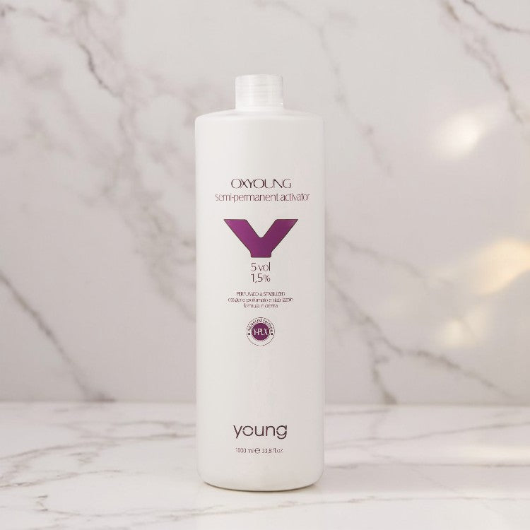 Emulsie oxidantă Young Y-Plex pentru tonifiere intensivă 5Vol/1.5% 1000ML profesional pentru păr – John Hair