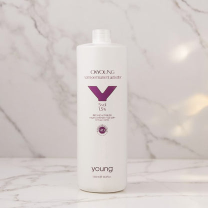 Emulsie oxidantă Young Y-Plex pentru tonifiere intensivă 5Vol/1.5% 1000ML profesional pentru păr – John Hair