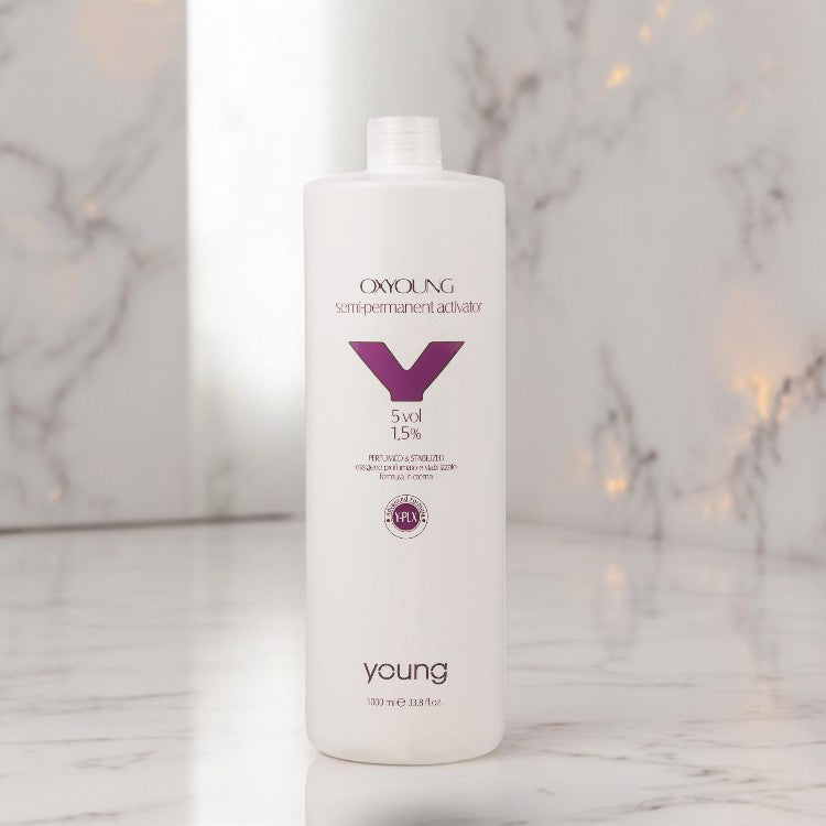 Emulsie oxidantă Young Y-Plex pentru tonifiere intensivă 5Vol/1.5% 1000ML profesional pentru păr – John Hair