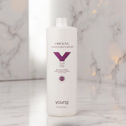 Emulsie oxidantă Young Y-Plex pentru tonifiere intensivă 5Vol/1.5% 1000ML profesional pentru păr – John Hair