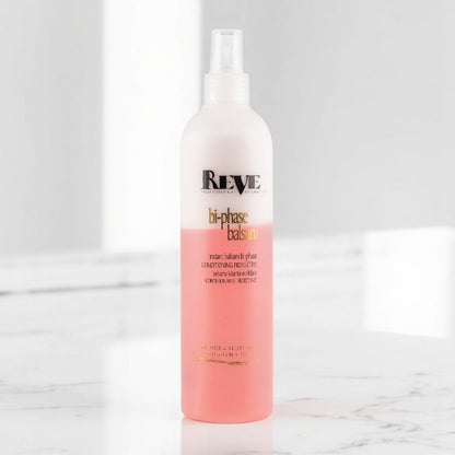 Spray regenerant cu acțiune instantă REVE Bi-Phase Balsam instantaneu bifazic 400 ml profesional pentru păr – John Hair