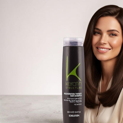 Șampon profesional cu keratină 250 ml – fortifiere și regenerare pentru păr deteriorat