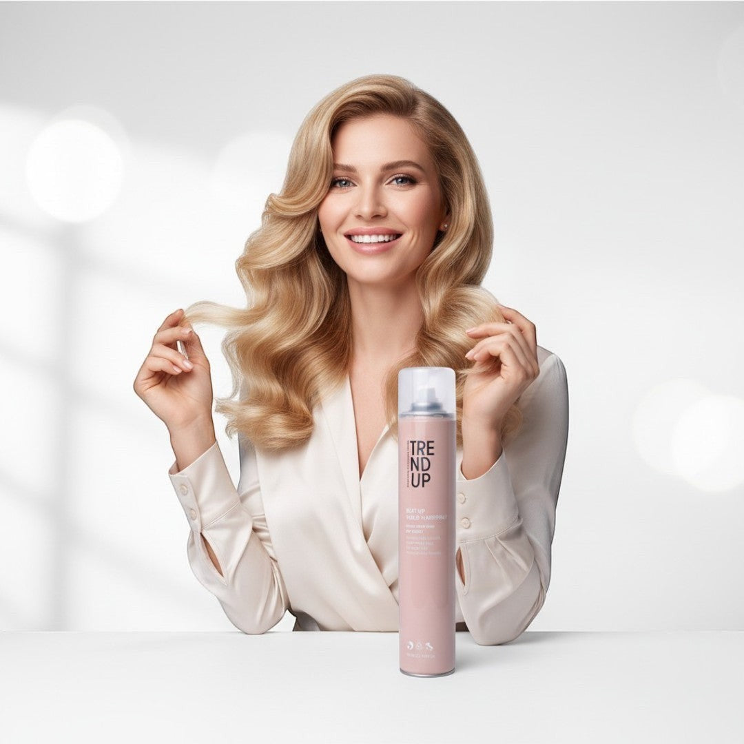Spray fixativ pentru styling profesional cu fixare flexibilă și aspect natural