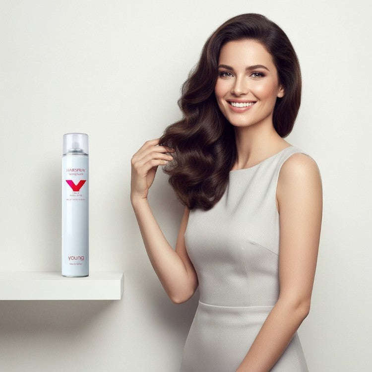 Spray fixativ pentru coafuri rezistente cu volum și protecție împotriva umidității