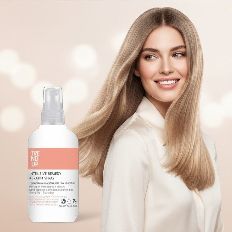 Spray cu keratină pentru păr uscat, degradat și fragil, efect reparator instant – John Hair