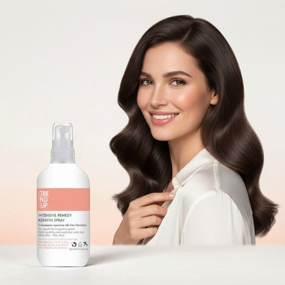 Spray cu keratină profesional pentru hidratarea și repararea instantă a părului degradat