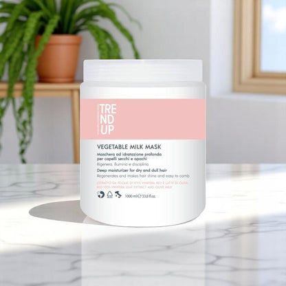 Mască cu Lapte Vegetal 1000 ml | Nutriție pentru Păr Uscat