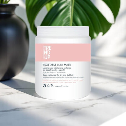 Mască cu Lapte Vegetal 1000 ml | Nutriție pentru Păr Uscat