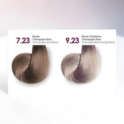 Vopsea profesională Young Color 9.23 Beige Blonde pentru un blond foarte deschis bej, elegant și natural, cu tehnologia exclusivă Y-PLX.